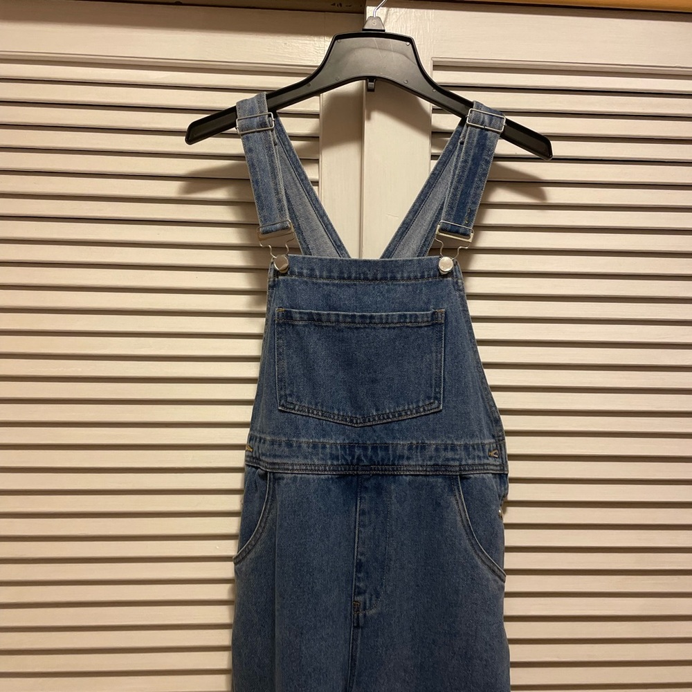 We wore what denim overalls
